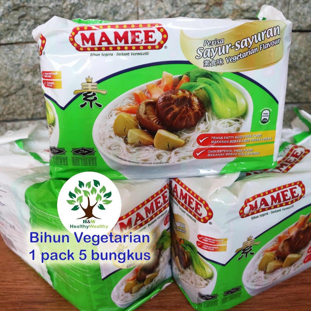 

Bihun Vegetarian | Mamee Bihun Vegetarian | 1 Pack 5 bungkus | 5 x 58 gram