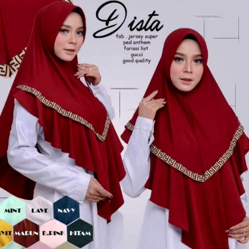 𝗦𝗛𝗘𝗟𝗢𝗩𝗘𝗦𝗛𝗢𝗣𝗣 - JILBAB BERGO SPORTY FF HIJAB DISTA AURORA LIS TALI TAMBANG PREMIUM ORIGINAL QIELA HIJ