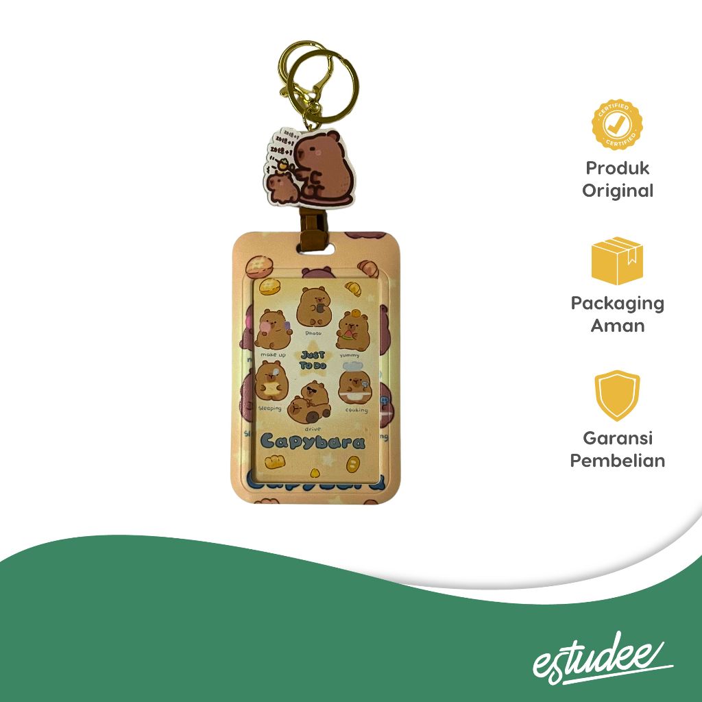 

KAKO CAPYBARA RETRACTABLE CARD HOLDER
