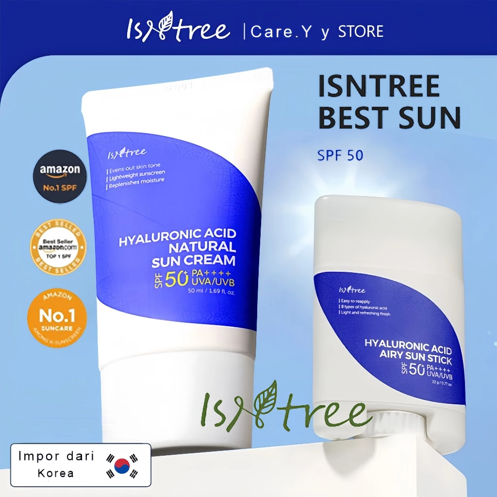 Isntree Hyaluronic Acid Watery Sun Gel SPF50+ Pa++++ 50ML / Isntree Sunscreen Stick 22gr