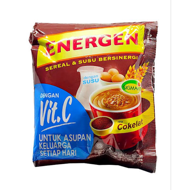 

Energen rasa coklat 1 renceng isi 10 pcs