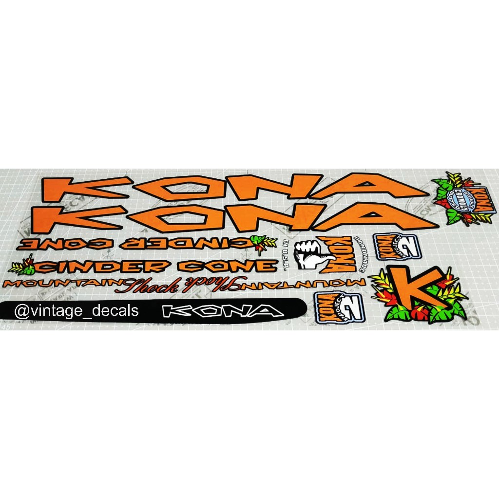 sticker decals sepeda KONA Cinder Cone
