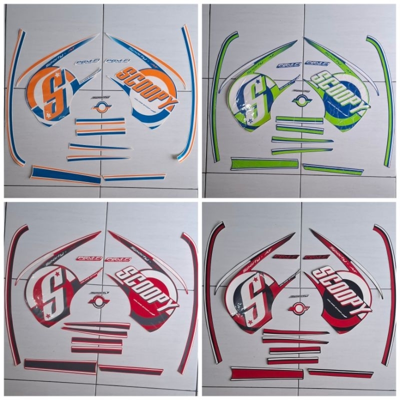 Sticker / Striping / Lis body Honda Scoopy Sporty 2015