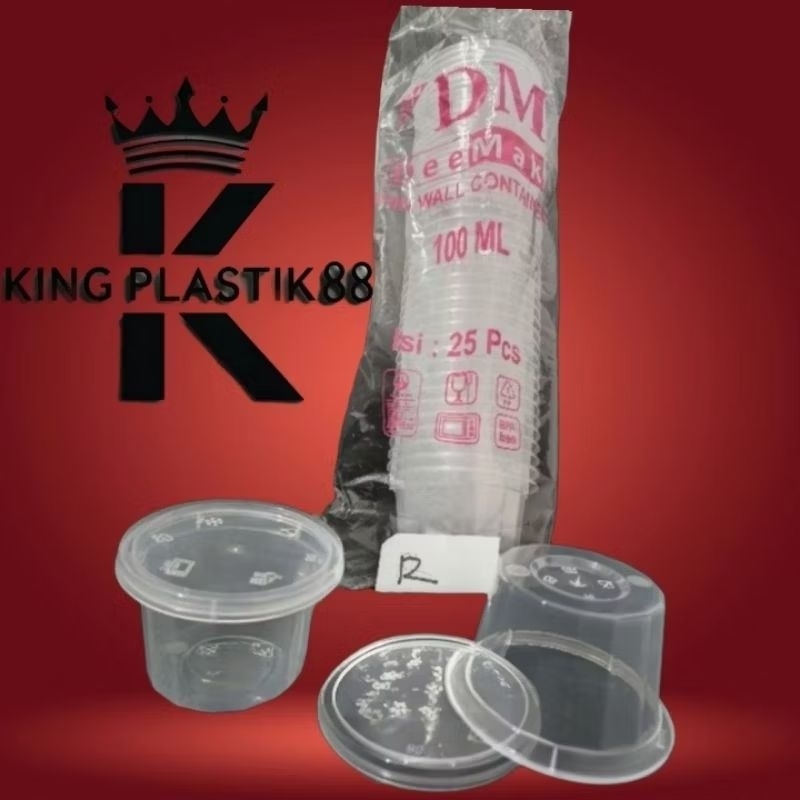 isi 25pcs THINWALL 100ml R/ thinwall bulat cup puding/