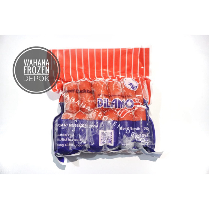 

SOSIS DILAMO BEEF COCKTAIL MERAH 500GRAM READY