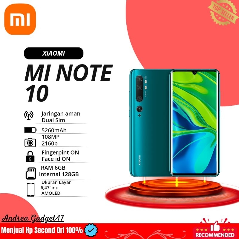 Xiaomi mi note10 Second ori
