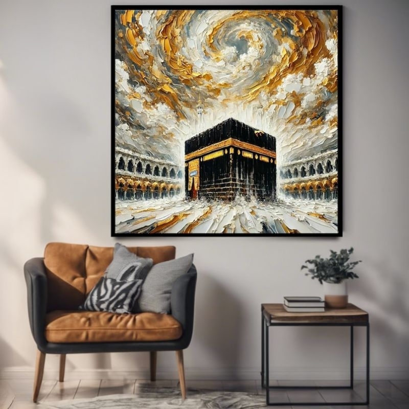 lukisan kanvas Kabah aesthetics lukisan mekah