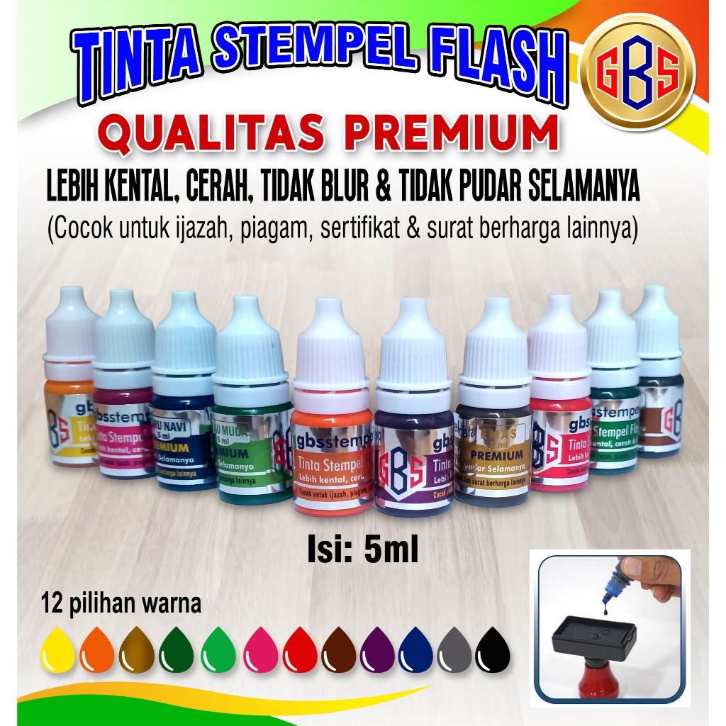 

Tinta Stempel Flash 5 ML 5 ML Anti Luntur