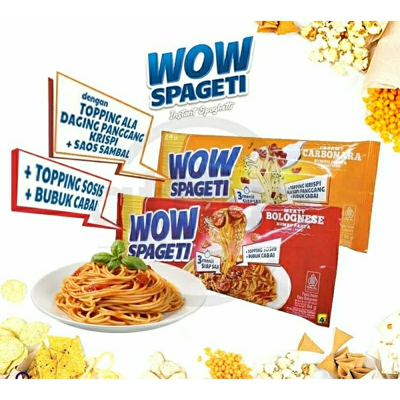 

wow spageti 10pcs varian Bolognes Vs Carbonara