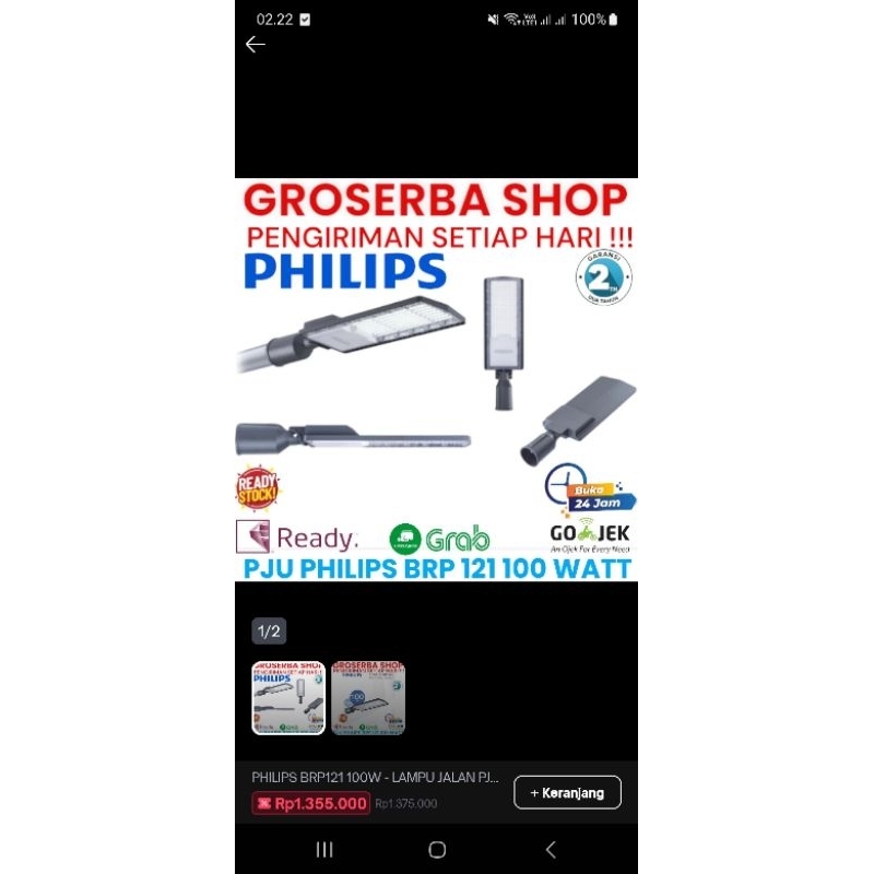 PHILIPS BRP121 100W - LAMPU PJU PHILIPS BRP121 100WATT
