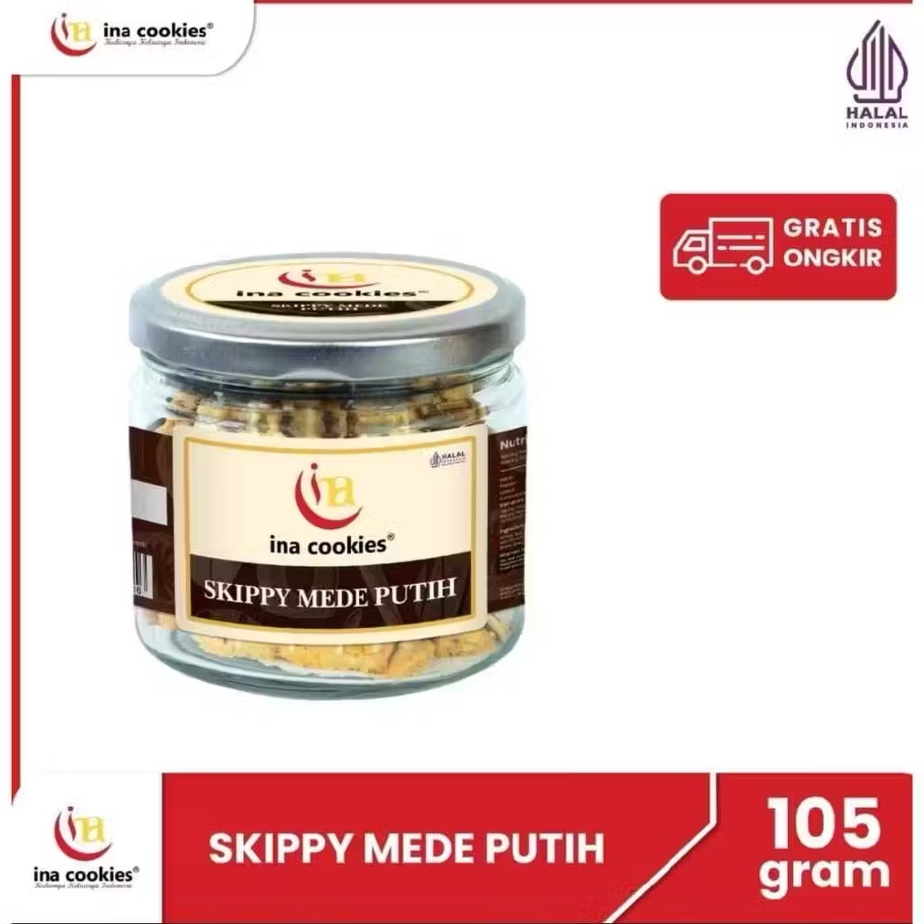 

Ina Cookies Jar SKIPPY MEDE PUTIH