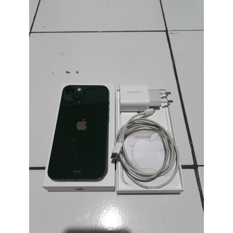 iphone 13 Green Ori Ibox second rasa baru