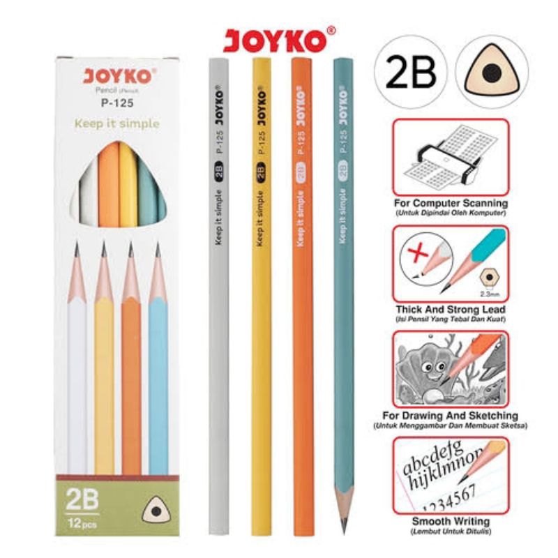 

Pencil Pensil Joyko P-125 2B