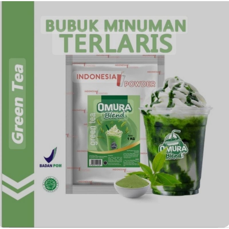 

• Powder Green Tea/ Matcha Omura Blend bubuk minuman kualitas premium 1kg atau 1000gr