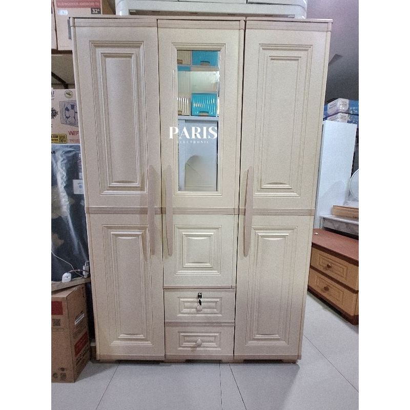 Olymplast OTC Modern 3 pintu Lemari pakaian Plastik
