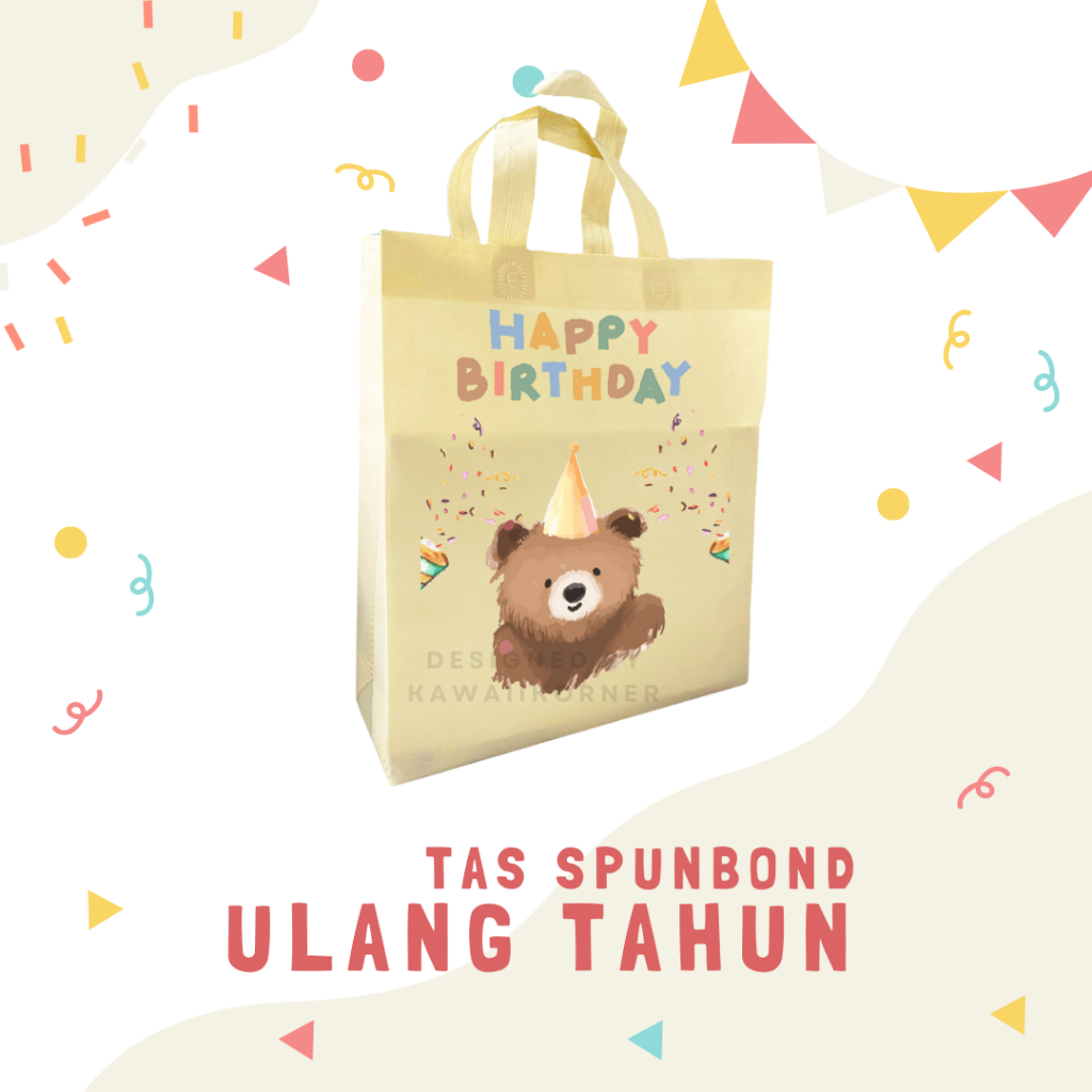 

Tas Spunbond Ulang Tahun Anak / Tas Ulang Tahun Custom