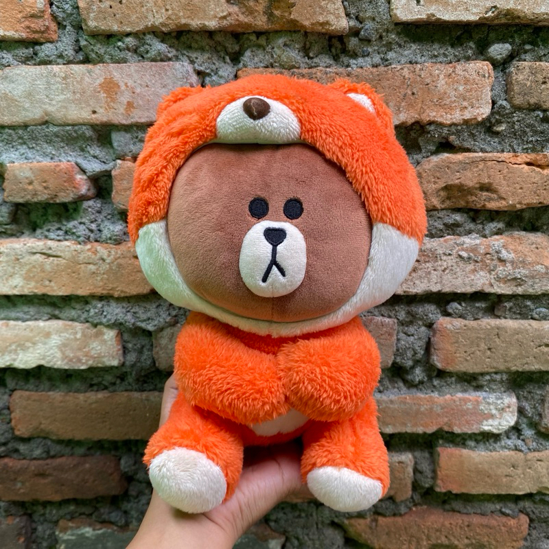 Boneka Brown Line Jungle Kostum Tupai