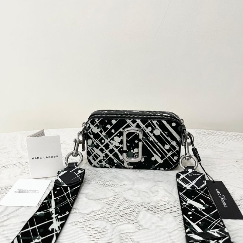 [Marc Jacobs] 'The Splatter Snapshot' Camera Bag - Black Multi Leather | Limited Edition Paint Splat