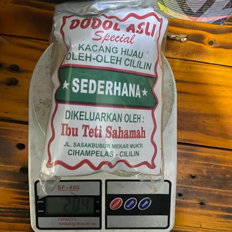 

Dodol Kacang Ijo Asli cililin khas bandung Barat Cap Sederhana
