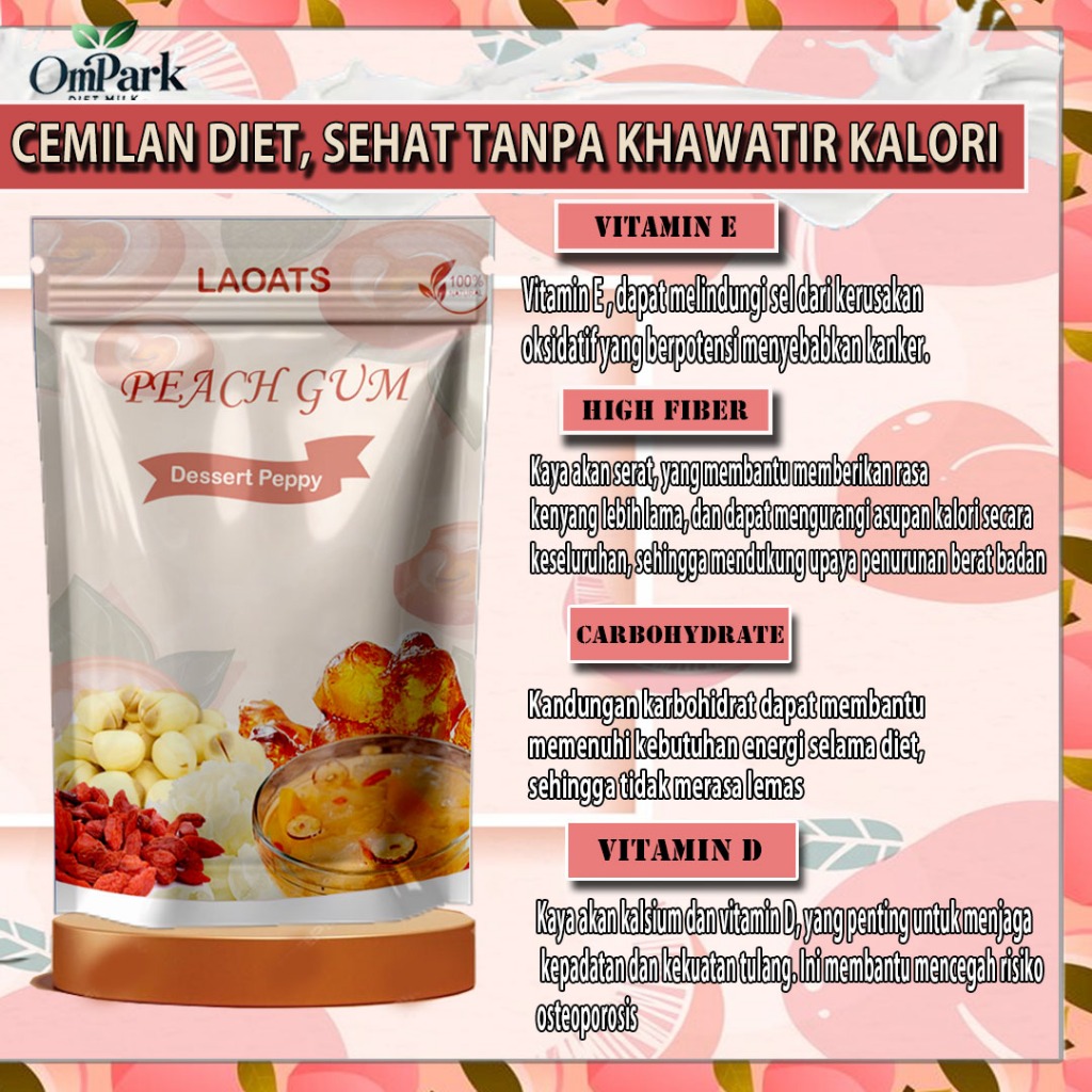 

Terlaris! Peach Gum Dessert Lengkap Minuman Penurun Berat Badan Badan Laoats