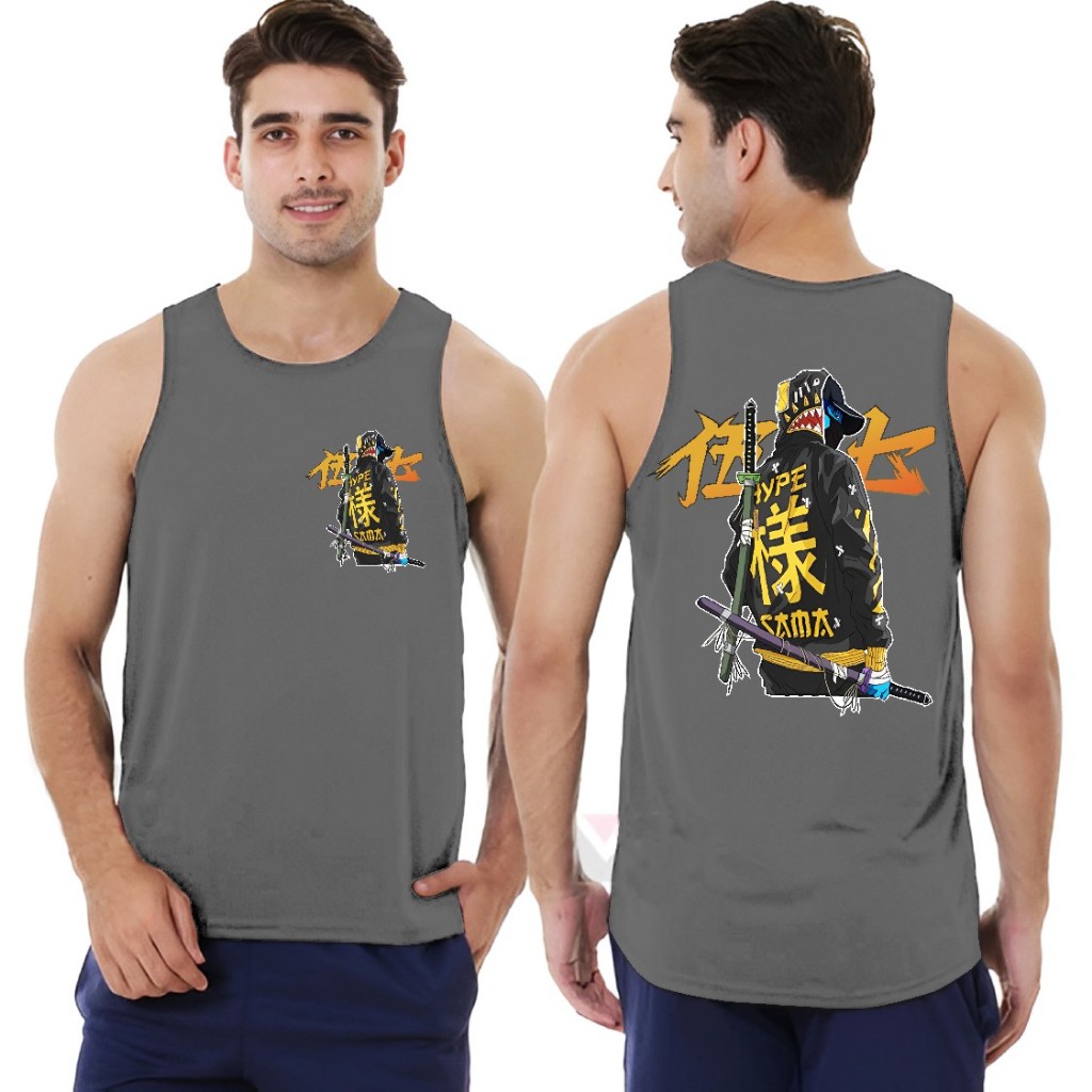 Singlet Distro Pria Keren / Kaos Distro Pria Singlet Keren sablon Samurai / Baju Singlet Distro / Ka