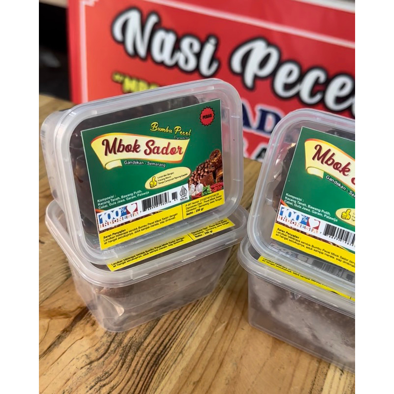 

BUMBU PECEL MBOK SADOR PEDAS 250gr