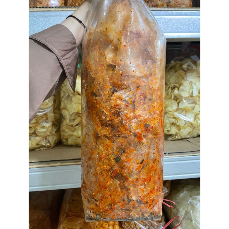 KripCa | kripik kaca pedas | Kripik kaca +- 1 kg