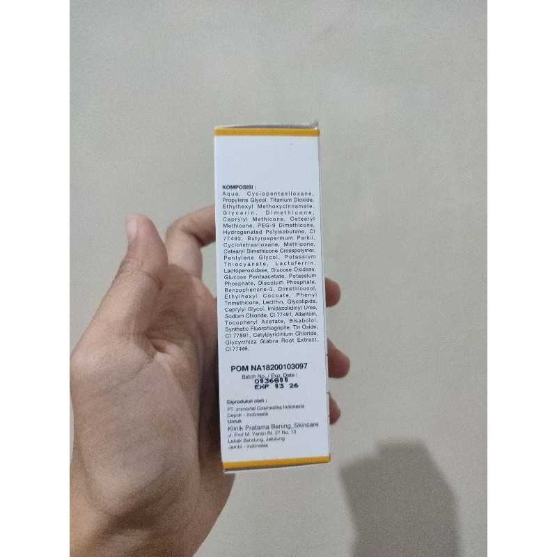 Bening's Day Cream Ivory Skincare 30 gr (Preloved)