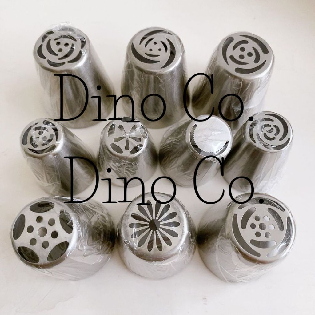 Spuit rusia besar tebal 1 biji tanpa sambungan / spuit mawar stenlis PREMIUM / nozle cake rumput