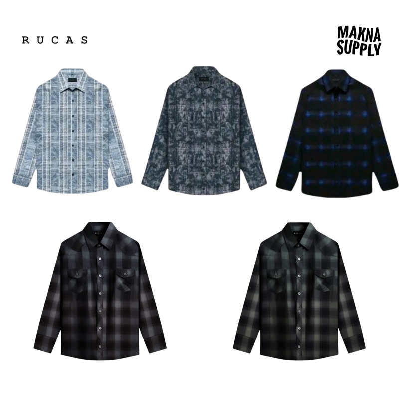 [ORIGINAL 100] RUCAS FLANNEL ALL EDITION // RUCAS BLUE SAPPHIRE FLANNEL // RUCAS GALAXY REVERSIBLE F