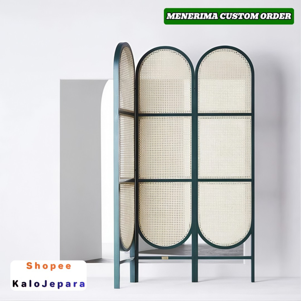 Sekat Ruang Tamu Estetik Bisa Dikirim Ke [ Pinrang ] | Partisi Rotan | Jati Minimalis | Penyekat Rua