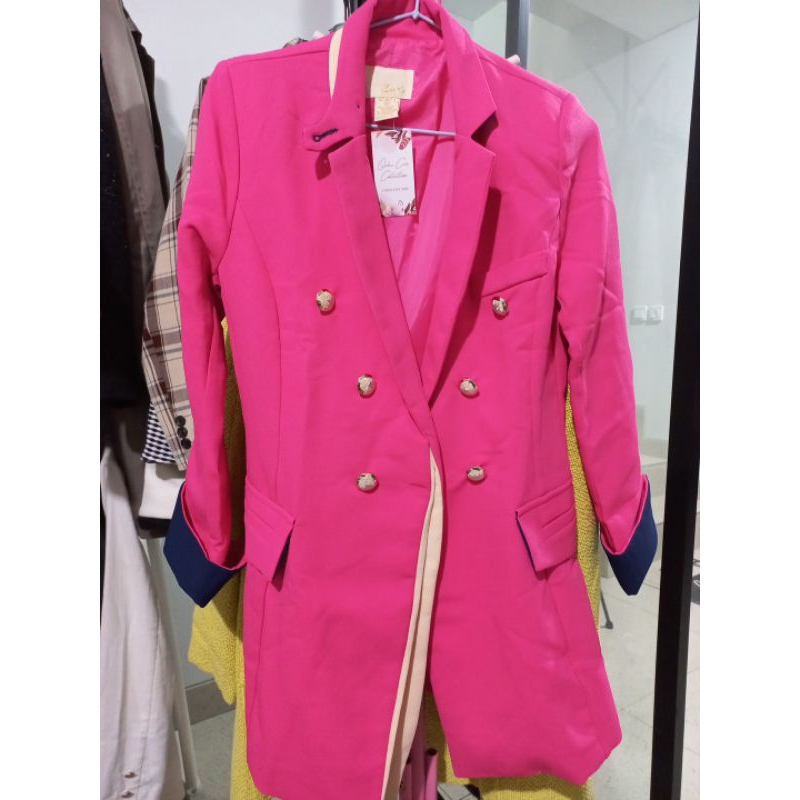 Blazer 2 Tones Pink Fuschia