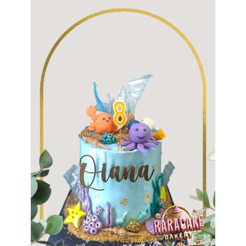 

cake birthday custom//cake birthday sea//premium cake