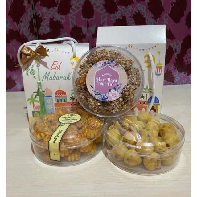 

Hampers Lebaran Idul Fitri snack 2 toples 250gr Parcel Lebaran
