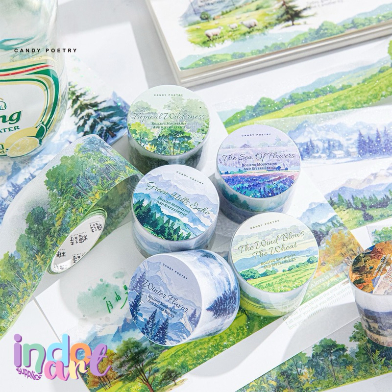 

(IAS) Washi Tape Sticker Roll Deco Journal Scenery Season
