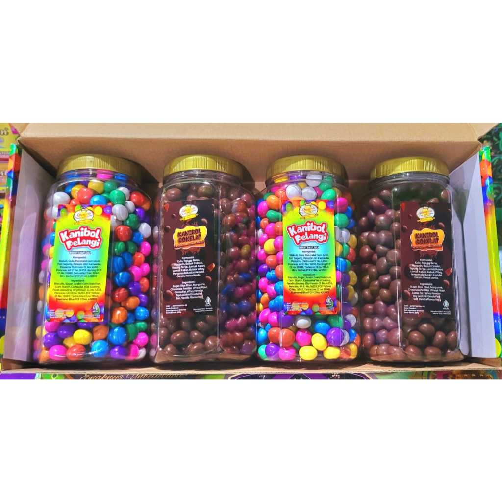 

BISKUIT KANIBOL COKLAT / BISKUIT KANIBOL PELANGI - DUS