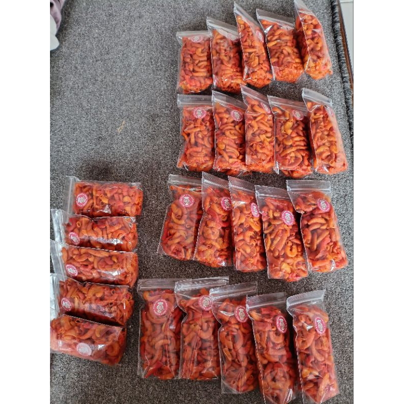 

Paket jualan Makoroni pipa isi 10-20 pouch /makoroni pipa/makoroni/paket jualan/paket usaha