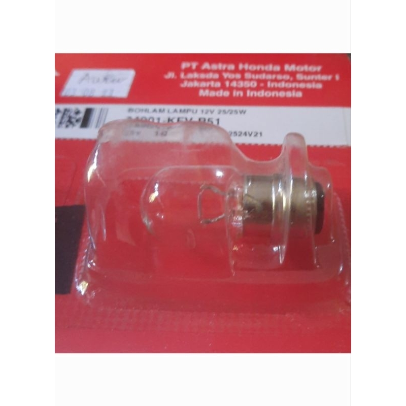 LAMPU DEPAN HONDA GRAND BULUS ASTREA LEGENDA SUPRA PRIMA STAR C70 BEAT VARIO 34901-KFV-B51 ORIGINAL 