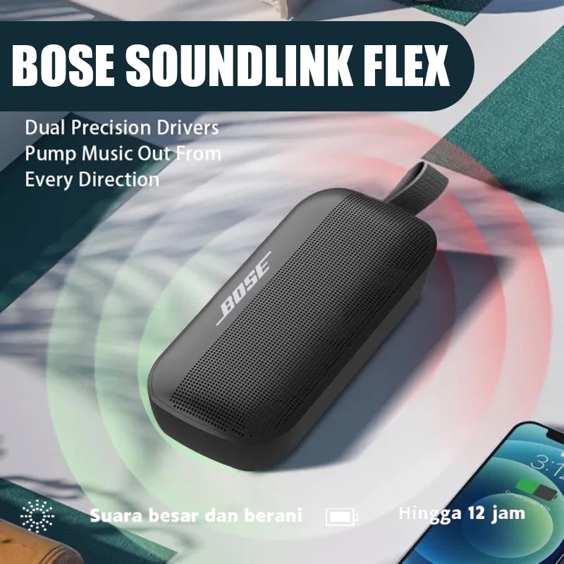 BOSE Speaker Immersive Sound Bose Soundlink Flex Speaker Bluetooth Baru Mini II Edisi Khusus