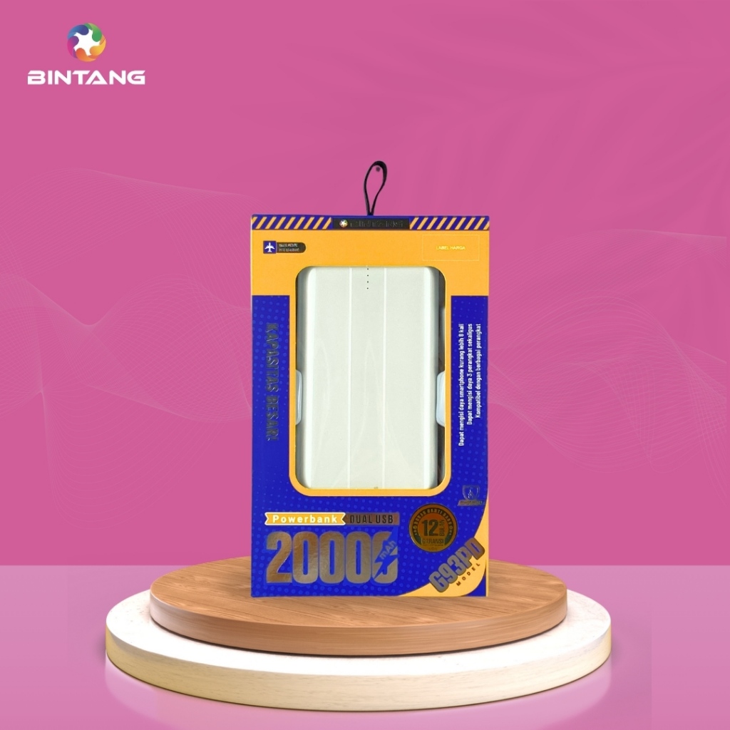 POWER BANK 20000 MAH BT 20PD G93PD