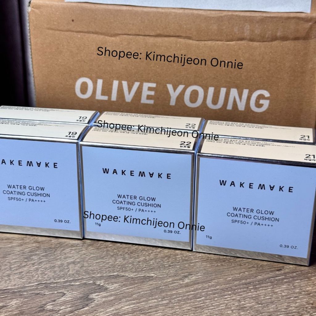 READY STOCK [WAKEMAKE] Water Glow Coating Cushion SPF50+ PA ++++ (100% ORIGINAL)