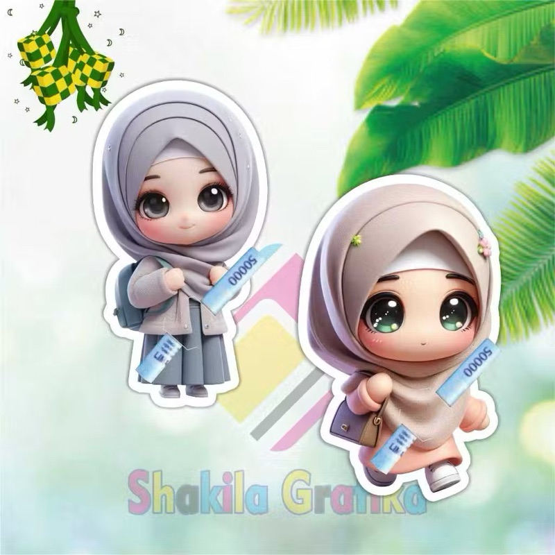 

amplop lebaran 3d viral angpao unik 1 pak isi 5
