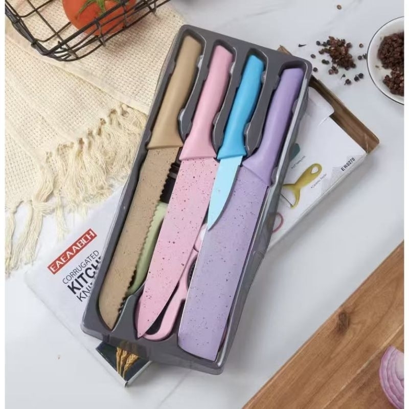 Pisau dapur set 6 in 1/perlengkapan dapur pisau set 6 in 1