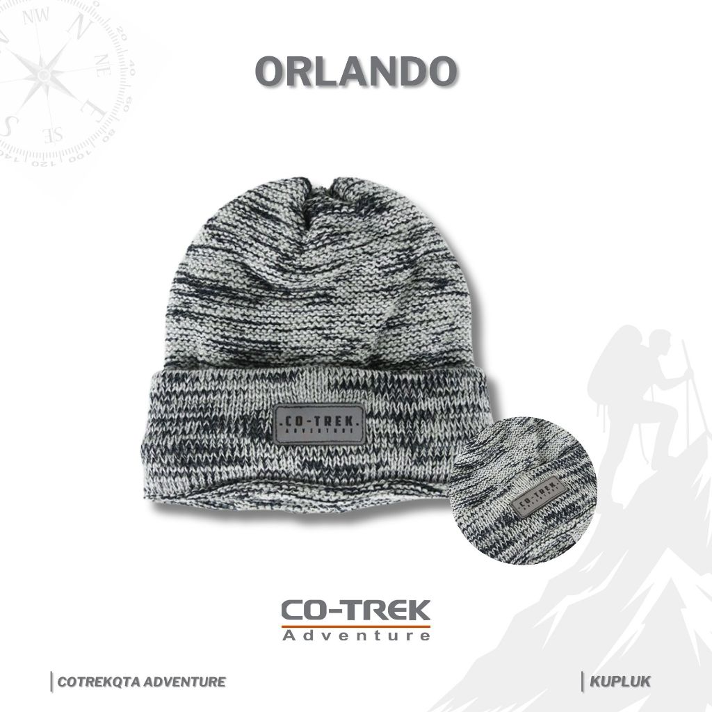 Topi Kupluk Co-trek Orlando Original Dewasa Beanie Hat Bahan Tebal Pria Wanita