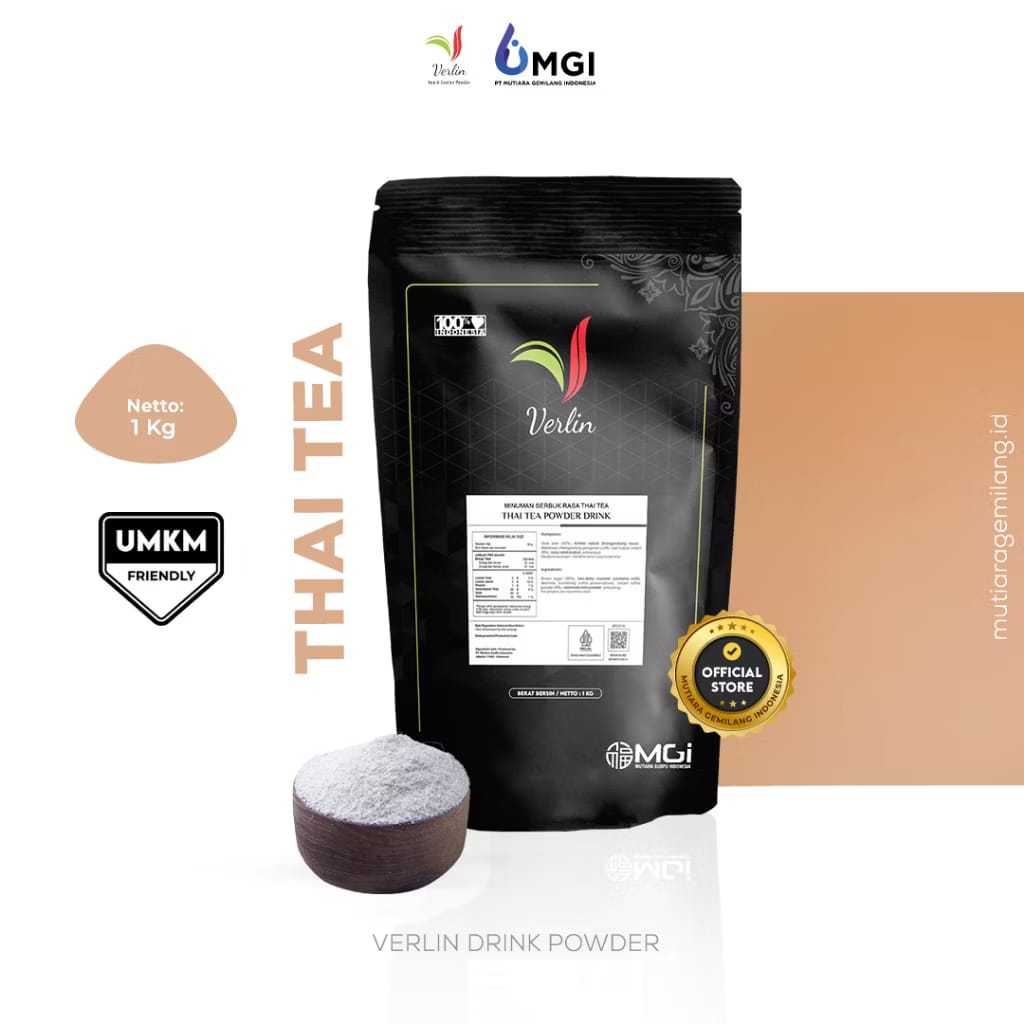 

Bubuk Minuman Verlin Thai Tea || 1kg || 500 Gram || 250 Gram Bubuk Minuman PREMIUM