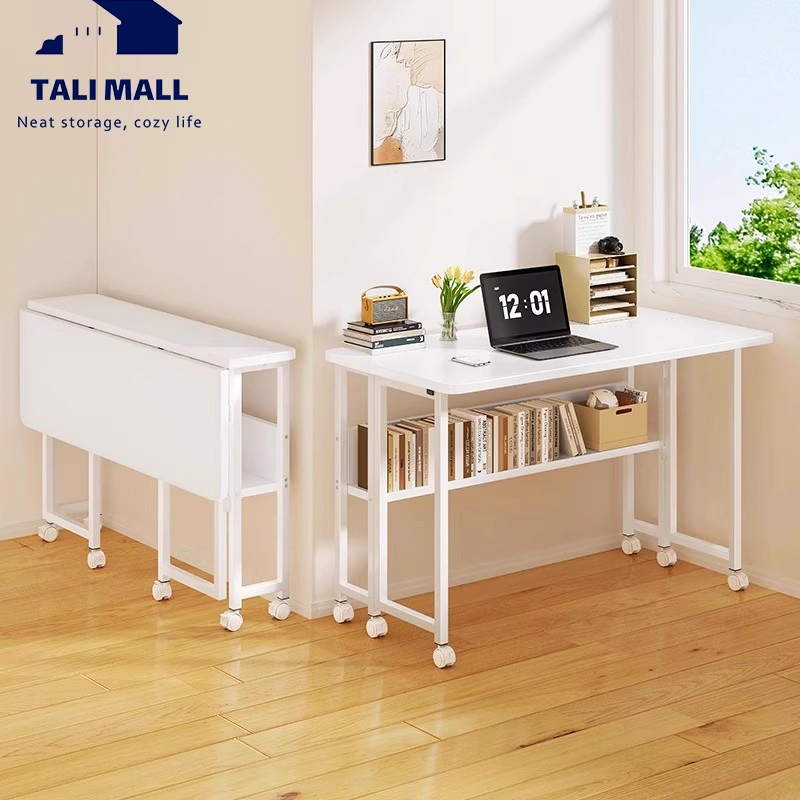 Meja Lipat Kayu Serbaguna Meja Laptop Lipat Portable Minimalis Meja Portable Motif Kayu