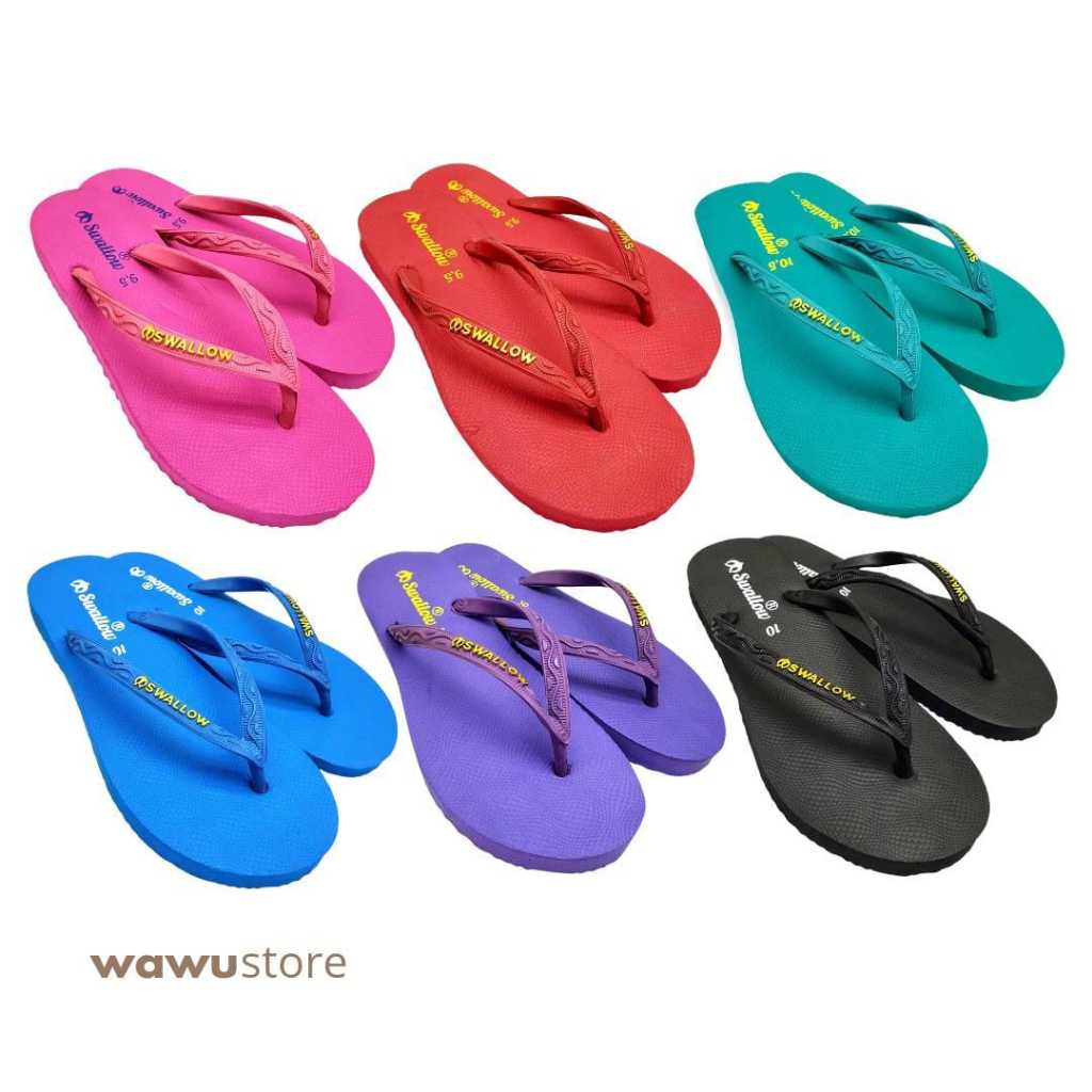 Swallow Sendal Jepit Nice Basic- Sendal Jepit Karet Wanita Untuk Dewasa Anti Slip.