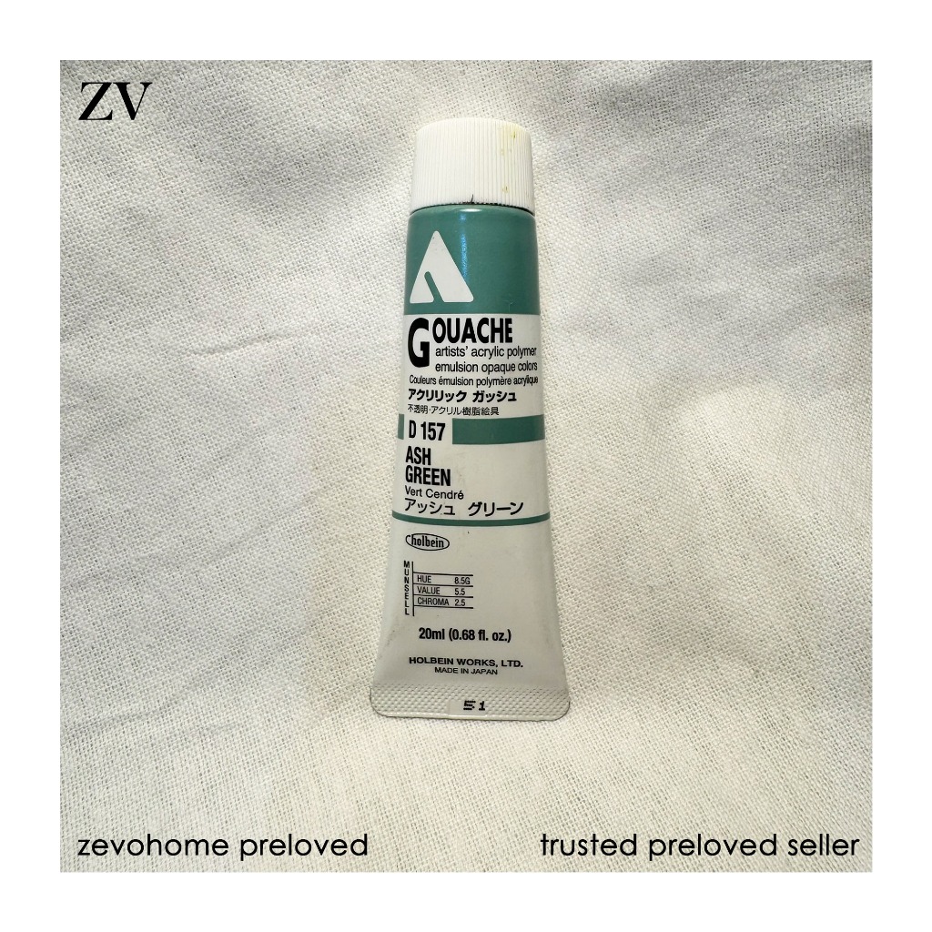 

NEW IN: PRELOVED GOUACHE HOLBEN ASH GREEN D157 kondisi 90%