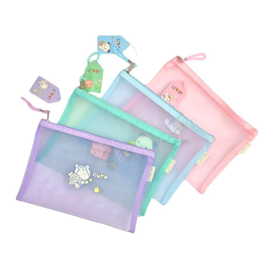 

ZIPPER BAG NYLON MESH LANBO A5 ( 17 X 24 CM )