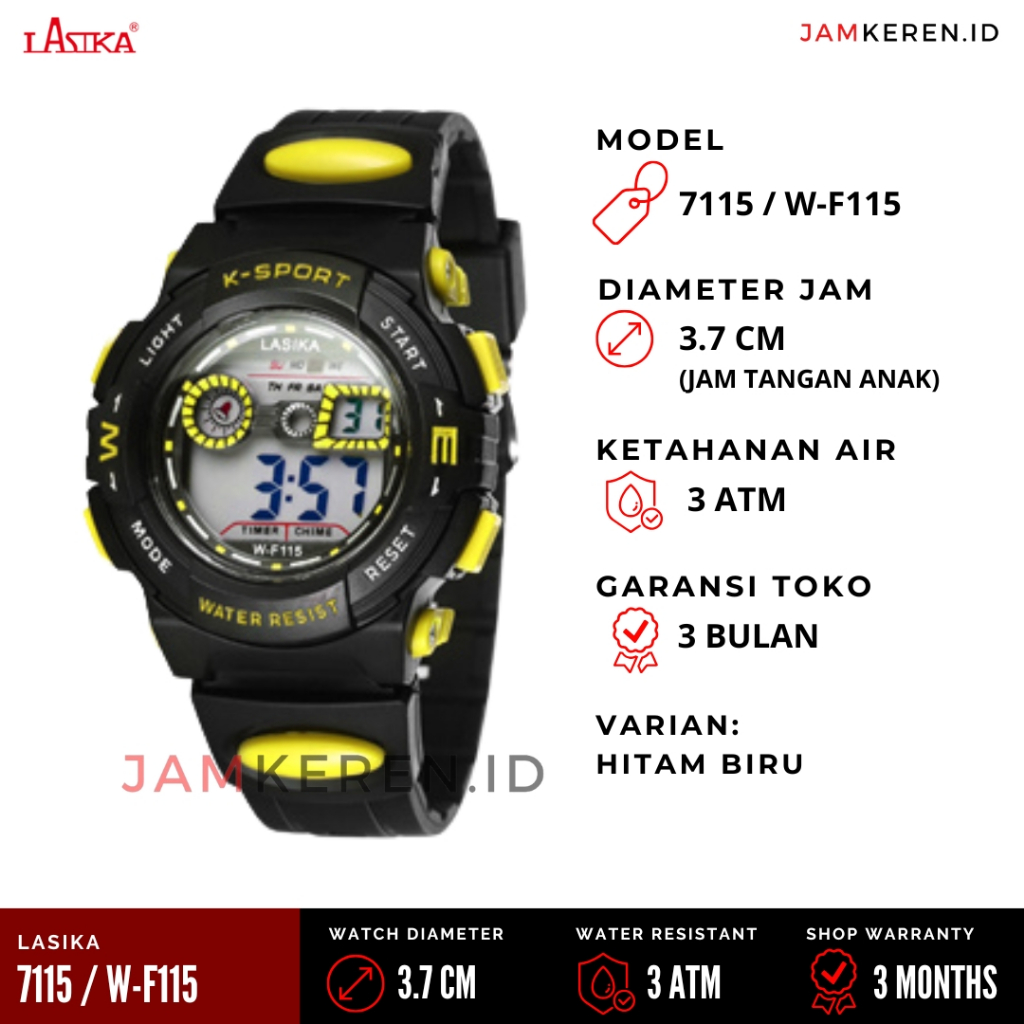 pengiriman cepat Lasika - Jam Tangan Anak Laki Laki - Jam Tangan Anti Air - Jam Tangan Anak Laki